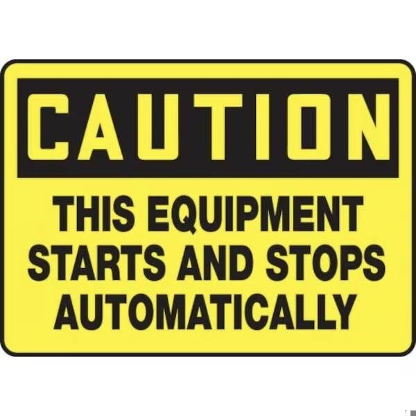 Accuform OSHA CAUTION SAFETY SIGN THIS MEQM630XV MEQM630XV - main